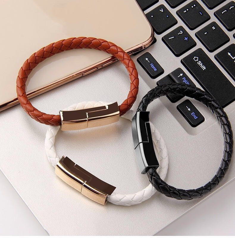 Smart Bracelet Charger – Cable 3-en-1 rápido y portátil