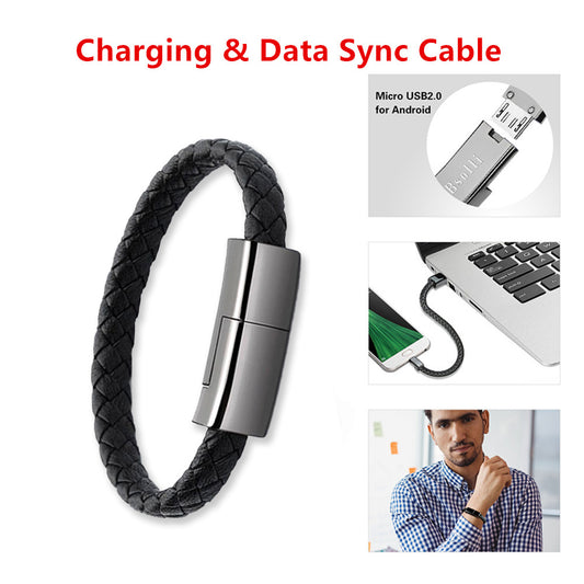 Smart Bracelet Charger – Cable 3-en-1 rápido y portátil